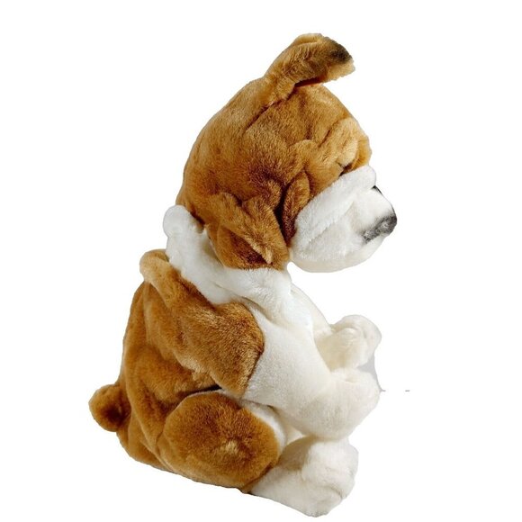 Vintage  Bulldog Full Body Puppet Plush Stuffed 13" - Picture 2 of 3